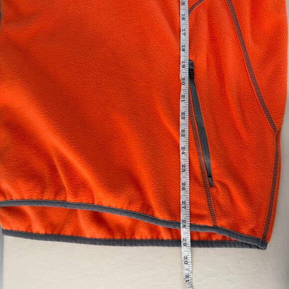 Antigua Orange Mock Collar Ice Quarter-Zip Soft Fleece Pullover Jacket Size L - Picture 9 of 11